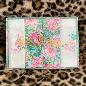 NIB Lilly pulitzer 4 piece napkin set